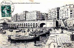 ALGER - QUAI DE L'AMIRAUTE ET BOULEVARD DE FRANCE
